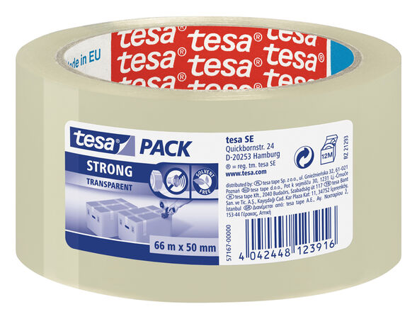 Precinto Strong Tesa 66X50Mm Transparente