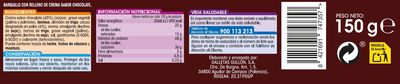 Barquillo relleno de crema sabor chocolate Alipende 150g