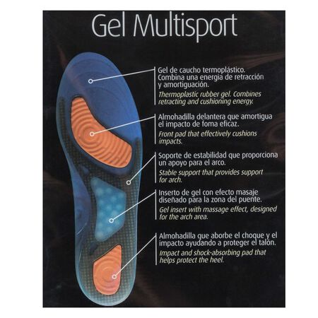 Plantilla de gel multisport Achuchonas talla única