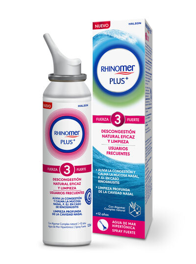 Agua de mar hipert&oacute;nica Rhinomer Plus 3 Fuerza Fuerte Spray Nasal 125 ml