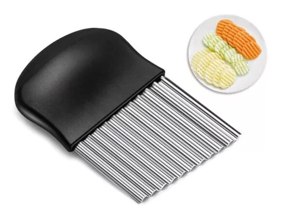 Cortador Patata Quttin Corte Ondulado Inox 9,5X14Cm