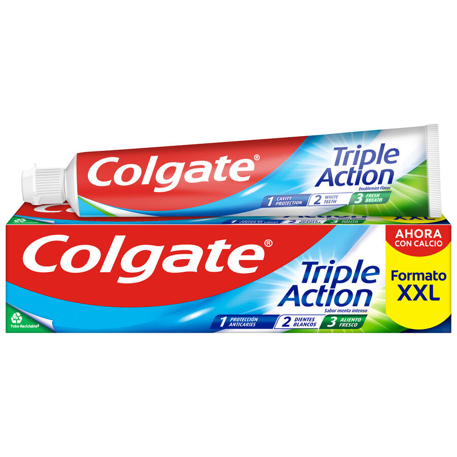 Pasta de dientes Colgate Triple Action anticaries y frescor a menta 100ml