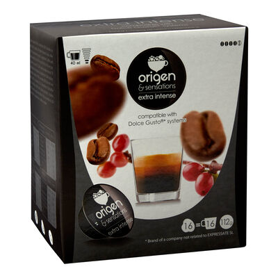 Café extra intenso Origen&Sensations 16 cápsulas