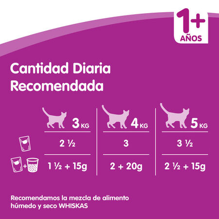 Comida húmeda gato Whiskas gelatina pescado pack 4