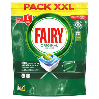 Detergente En Capsulas Para Lavavajillas Fairy 70U Original