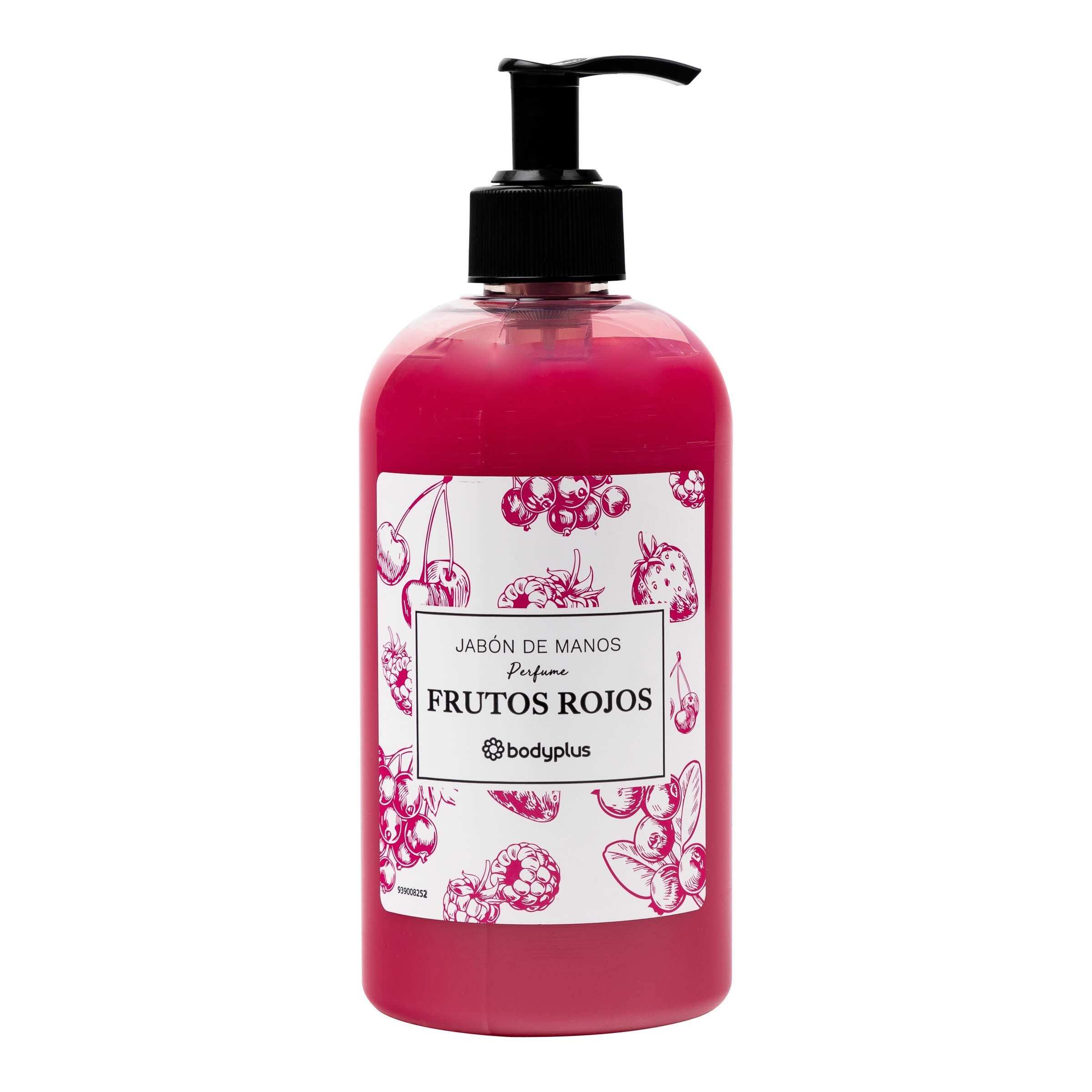 Jabón de manos con dosificador Bodyplus 500ml frutos rojos