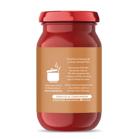 Tomate frito casero sin gluten Orlando 295g