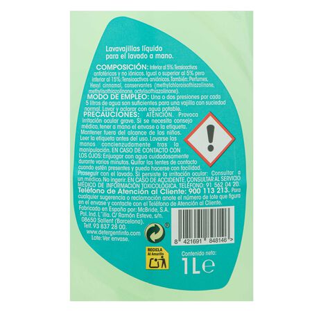 Lavavajillas Lanta 1l aloe vera