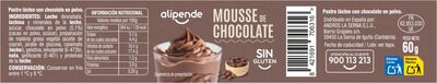 Mousse Alipende pack 4 chocolate