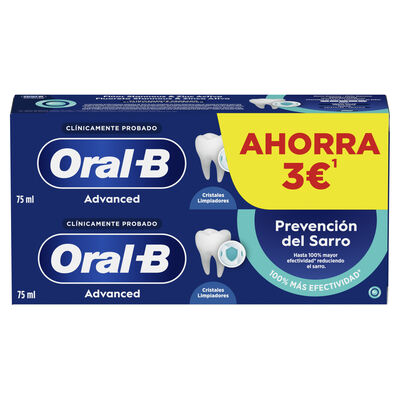 Pasta dental Oral-B 75ml p2 prevenci&oacute;n del sarro