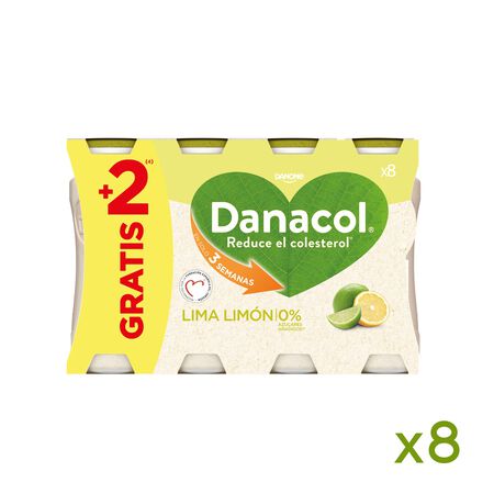 Bebida láctea Danacol colesterol pack 6 lima limón