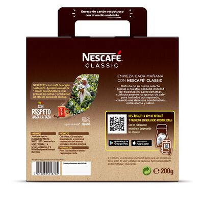 Caf&eacute; soluble natural con taza roja Nescaf&eacute; 200g