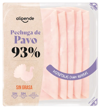 Pechuga de pavo 93% Alipende 150g