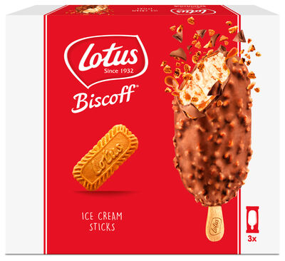 Helado Biscoff Lotus chocolate belga 3uds