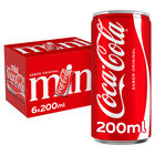 Refresco Coca-Cola Sabor Original mini lata 20cl pack 6