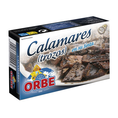 Calamares en trozos en su tinta Orbe 72g