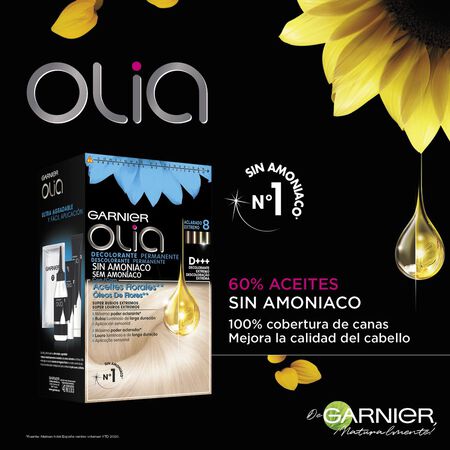 Decolorante permanente Olia nº 8 sin amoniaco y aceites Florales