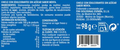 Chicle Alipende sin azúcar bote 98g menta