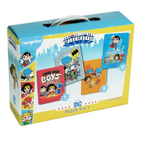 Puzzle 4 En 1 Europrice Dc Super Friends