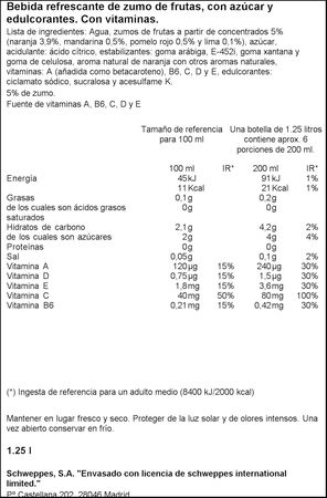 Refresco Sunny delight 1,25L California