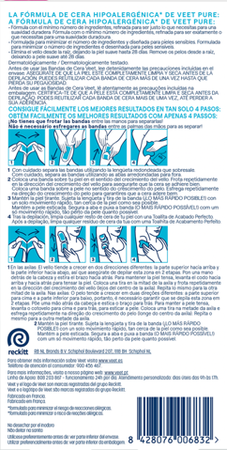 Banda de cera depilatoria Veet 16 unidades corporal