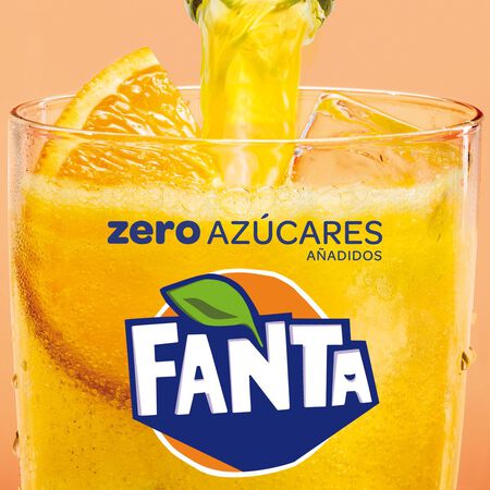 Refresco naranja Fanta botella 2l zero