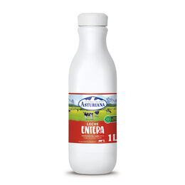 Leche entera Asturiana botella 1 litro