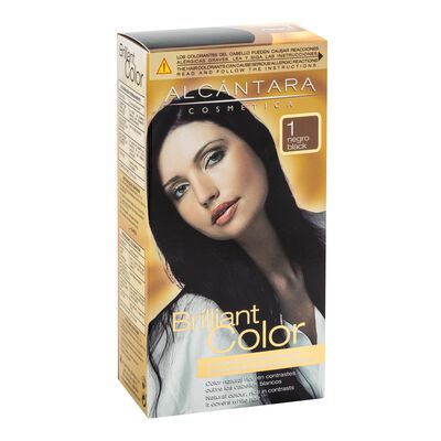 Tinte de cabello Alc&aacute;ntara Brilliant Color n&ordm; 1 negro