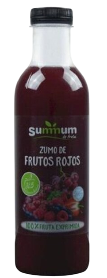 Zumo 100% Exprimido refrigerado Summun 750ml Frutos Rojos