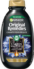 Champ&uacute; equilibrante Garnier Original Remedies 400ml carb&oacute;n magnetico y aceite de semilla negra