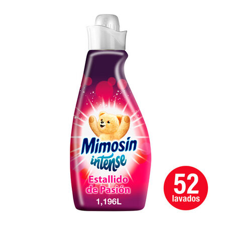 Suavizante concentrado Mimosín 52 lavados intense pasion