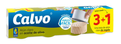 Atún claro en aceite de oliva Calvo P4