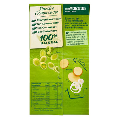 Crema vichyssoise Knorr 500ml con puerro y patata