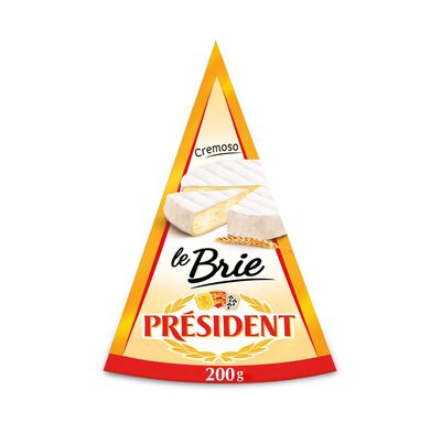 Queso Brie PRESIDENT, cuña 200 g