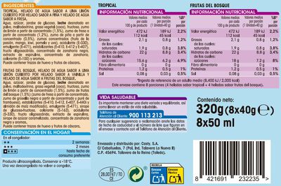 Helado color roll Alipende 8 uds