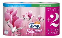 Papel higiénico Bouquet Foxy 4 rollos 4 unidades