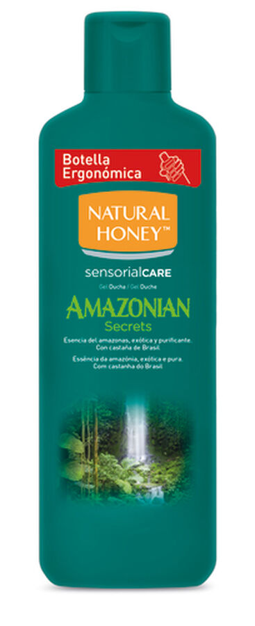 Gel de ducha Natural Honey 650ml amazonian con castaña de Brasil