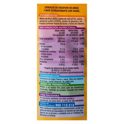 Cereales Alipende 500g bolas con cacao