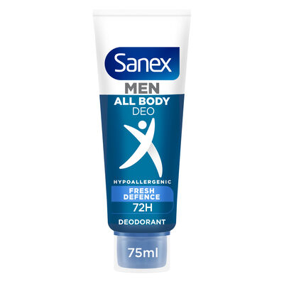 Desodorante crema corporal men Sanex fresh defence 75 ml