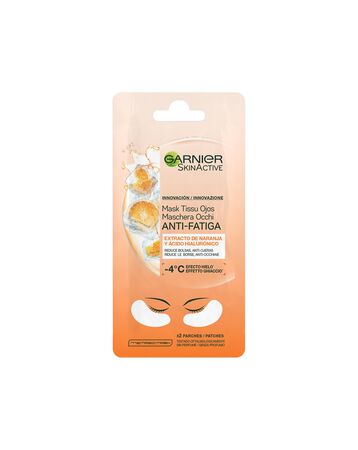 Mascarilla de Ojos Garnier Antifatiga con Extracto de Naranja y &Aacute;cido Hialur&oacute;nico