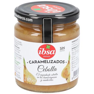 Cebolla caramelizada Ibsa tarro de cristal 240g