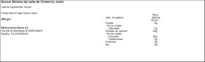 Az&uacute;car moreno Azucarera 50u en sobres