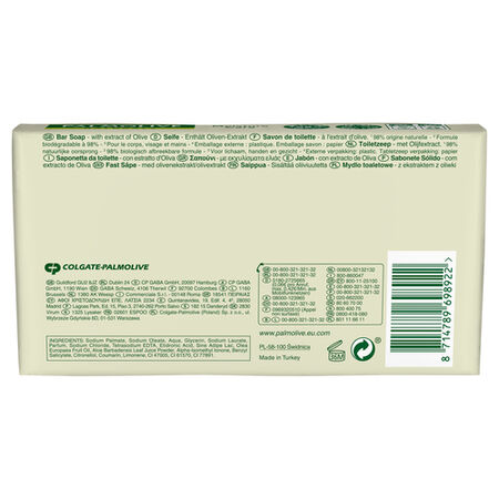Jabón en pastilla Palmolive 90g pack-3