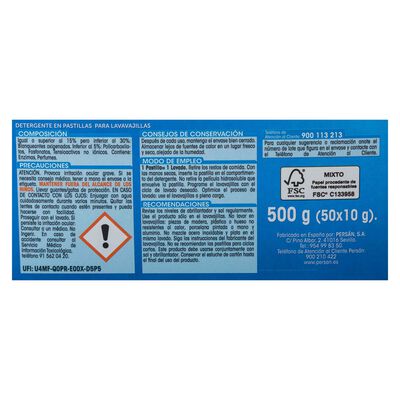 Detergente en pastillas para lavavajillas Lanta 50 uds classic