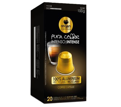 Café intenso intensidad 8 Origen&Sensations 20 cápsulas