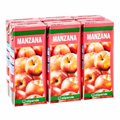 Zumo de manzana Alipende pack 6
