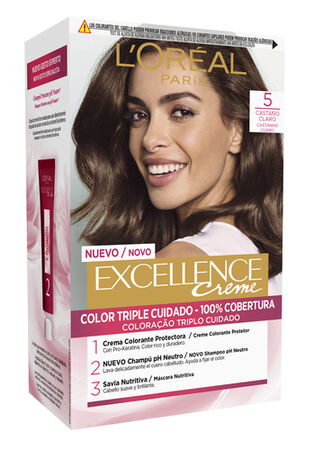 Tinte de cabello L'Or&eacute;al Excellence Creme n&ordm; 5 casta&ntilde;o claro