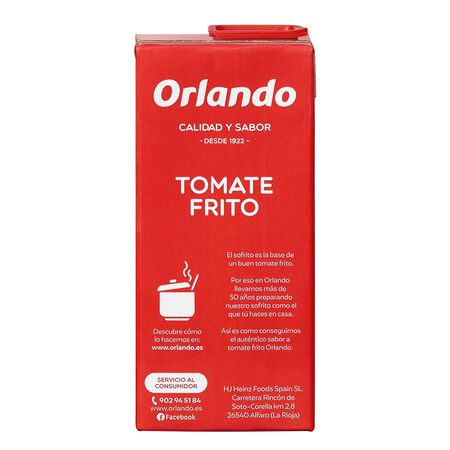 Tomate frito sin gluten abre fácil Orlando350g