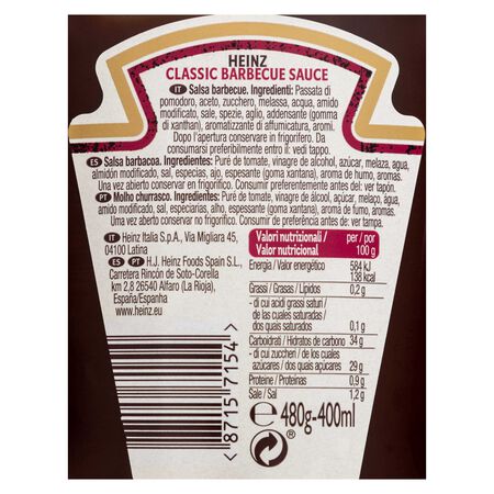 Salsa Heinz 400ml barbacoa