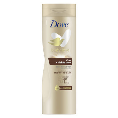 Loción autobronceadora Dove 400 ml Dark